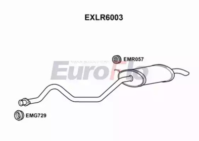 Глушитель выхлопных газов конечный EuroFlo EXLR6003