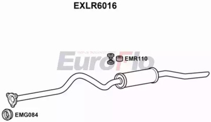 Глушитель выхлопных газов конечный EuroFlo EXLR6016