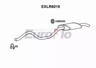 Глушитель выхлопных газов конечный EuroFlo EXLR6018