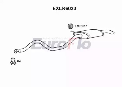 Глушитель выхлопных газов конечный EuroFlo EXLR6023