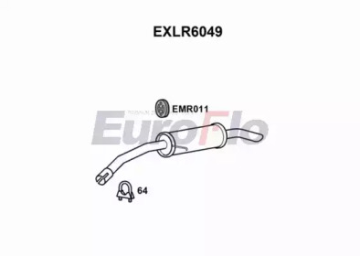 Глушитель выхлопных газов конечный EuroFlo EXLR6049