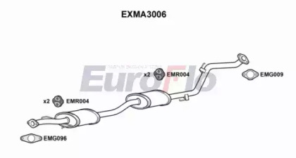 Средний глушитель выхлопных газов EuroFlo EXMA3006