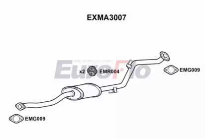 Средний глушитель выхлопных газов EuroFlo EXMA3007