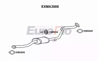 Средний глушитель выхлопных газов EuroFlo EXMA3008