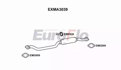 Средний глушитель выхлопных газов EuroFlo EXMA3039