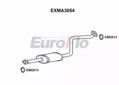 Средний глушитель выхлопных газов EuroFlo EXMA3054