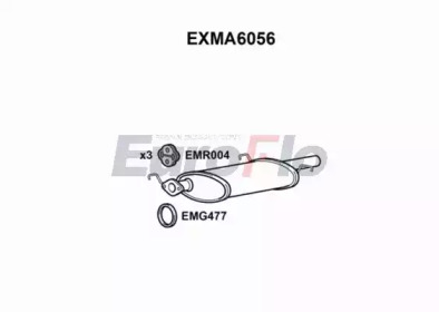 Амортизатор EuroFlo EXMA6056