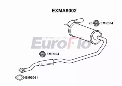 Амортизатор EuroFlo EXMA9002