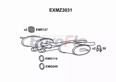 Амортизатор EuroFlo EXMZ3031