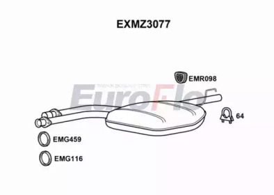 Амортизатор EuroFlo EXMZ3077