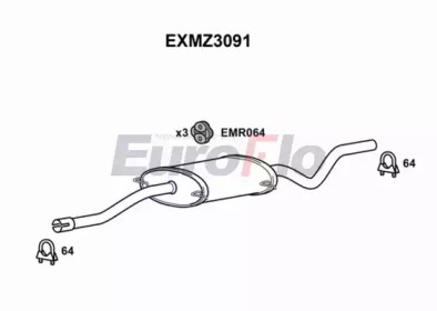 Амортизатор EuroFlo EXMZ3091