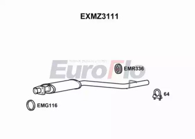 Амортизатор EuroFlo EXMZ3111