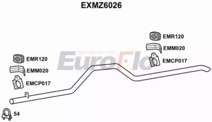 Насадка выпускной трубы EuroFlo EXMZ6026