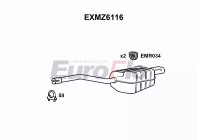 Амортизатор EuroFlo EXMZ6116