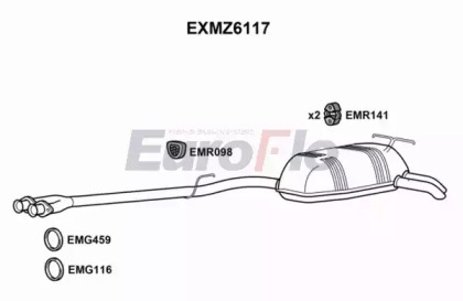 Амортизатор EuroFlo EXMZ6117