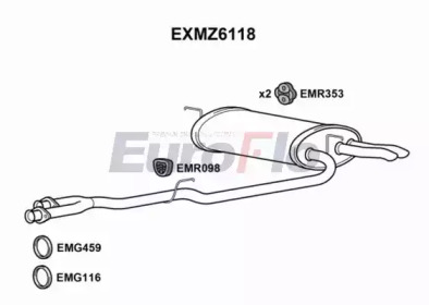 Амортизатор EuroFlo EXMZ6118