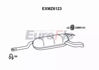 Амортизатор EuroFlo EXMZ6123