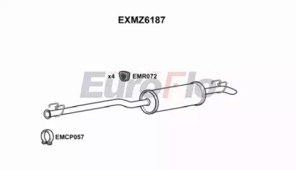 Глушитель выхлопных газов конечный EuroFlo EXMZ6187