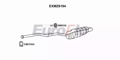 Глушитель выхлопных газов конечный EuroFlo EXMZ6194