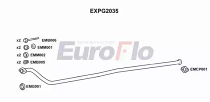 Труба выхлопного газа EuroFlo EXPG2035