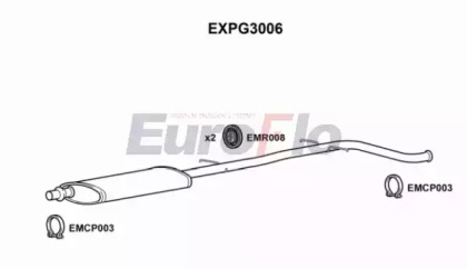 Средний глушитель выхлопных газов EuroFlo EXPG3006