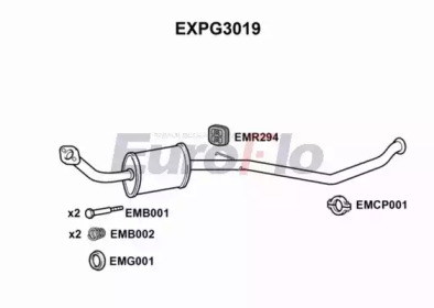 Амортизатор EuroFlo EXPG3019