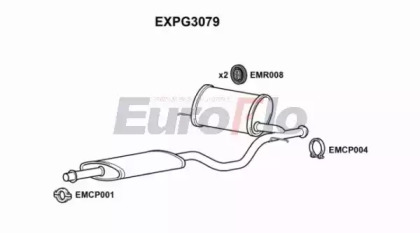 Средний глушитель выхлопных газов EuroFlo EXPG3079