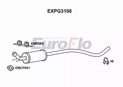 Амортизатор EuroFlo EXPG3108