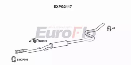 Средний глушитель выхлопных газов EuroFlo EXPG3117