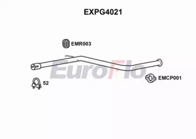 Труба выхлопного газа EuroFlo EXPG4021