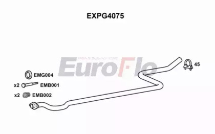 Труба выхлопного газа EuroFlo EXPG4075