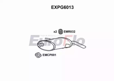 Глушитель выхлопных газов конечный EuroFlo EXPG6013