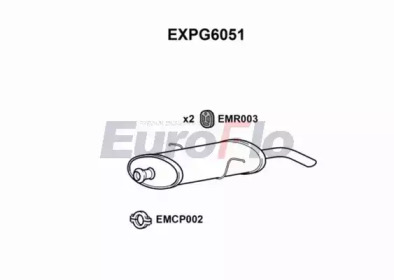 Амортизатор EuroFlo EXPG6051