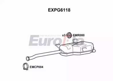 Глушитель выхлопных газов конечный EuroFlo EXPG6118