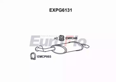 Амортизатор EuroFlo EXPG6131