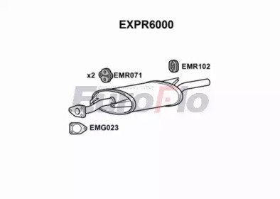 Глушитель выхлопных газов конечный EuroFlo EXPR6000