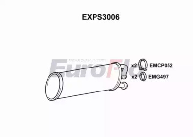 Средний глушитель выхлопных газов EuroFlo EXPS3006