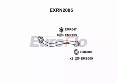 Труба выхлопного газа EuroFlo EXRN2005