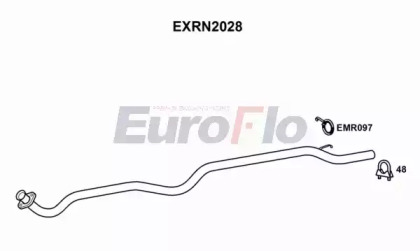 Труба выхлопного газа EuroFlo EXRN2028