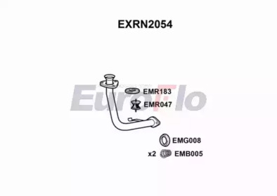 Труба выхлопного газа EuroFlo EXRN2054