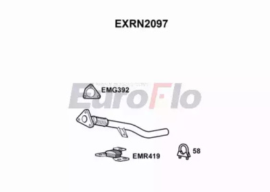 Труба выхлопного газа EuroFlo EXRN2097