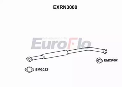 Средний глушитель выхлопных газов EuroFlo EXRN3000