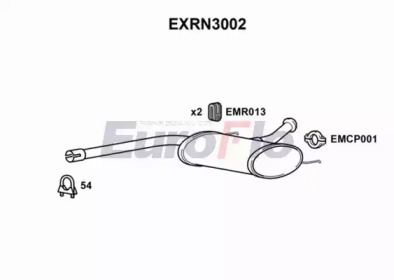 Средний глушитель выхлопных газов EuroFlo EXRN3002