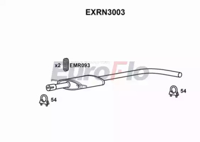 Средний глушитель выхлопных газов EuroFlo EXRN3003