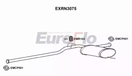 Средний глушитель выхлопных газов EuroFlo EXRN3075