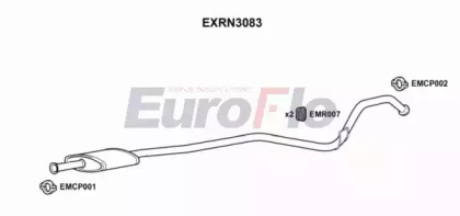 Средний глушитель выхлопных газов EuroFlo EXRN3083