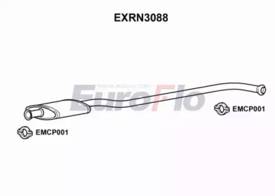 Средний глушитель выхлопных газов EuroFlo EXRN3088