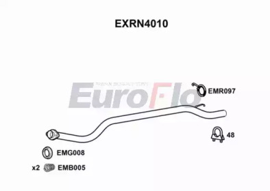 Труба выхлопного газа EuroFlo EXRN4010