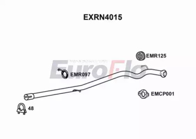 Труба выхлопного газа EuroFlo EXRN4015