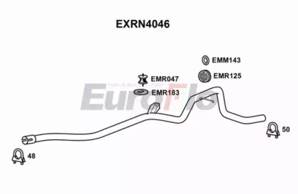 Труба выхлопного газа EuroFlo EXRN4046